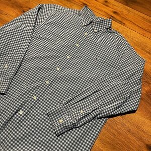 Vineyard Vines Blue Gingham Slim Fit Tucker Shirt Mens XL